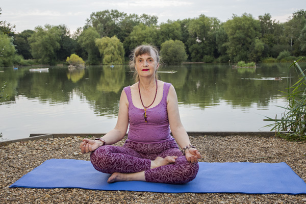 Half lotus Pose
